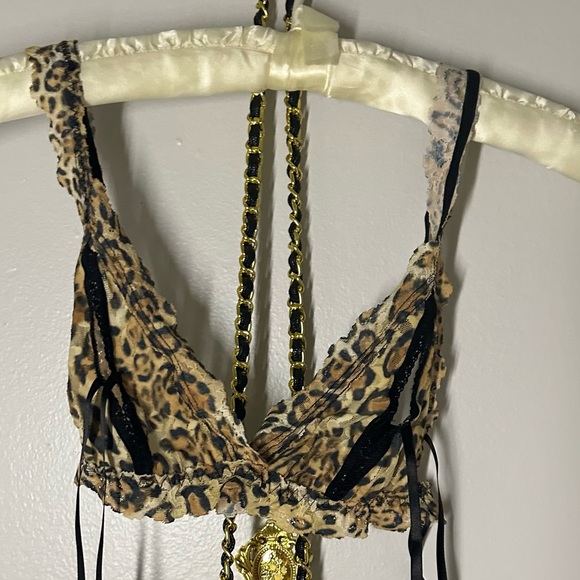Leopard open tie bralette ๐๐ค Hanky Panky After Midnight ๐ ๐ - Picture 5 of 8